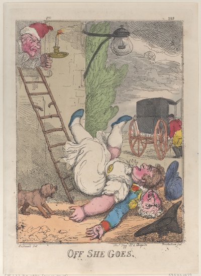 ऑफ शी गोज़, 1812., 1812। द्वारा थॉमस रोलैंड्सन
