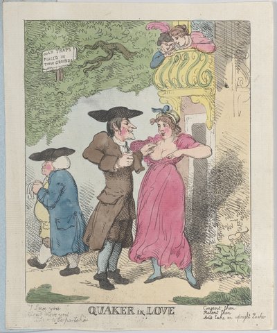 क्वेकर इन लव, 1815।, 1815। द्वारा थॉमस रोलैंड्सन