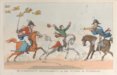 वाटरलू की विजय पर आर. एकरमैन की पारदर्शिता, 1 जून, 1815., 1 जून, 1815। द्वारा थॉमस रोलैंड्सन