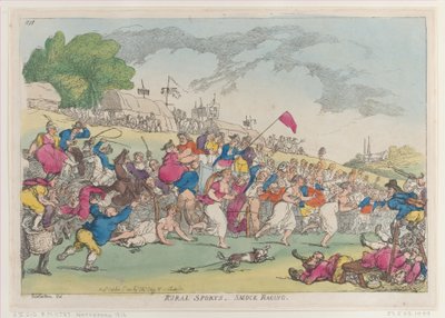 रूरल स्पोर्ट्स, स्मॉक रेसिंग, [1 अक्टूबर, 1811], पुनर्मुद्रण।, [1 अक्टूबर, 1811], पुनर्मुद्रण। द्वारा थॉमस रोलैंड्सन