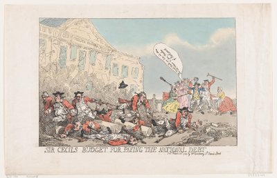 राष्ट्रीय ऋण भुगतान के लिए सर सेसिल बजट, 30 मार्च, 1784, 30 मार्च, 1784। द्वारा थॉमस रोलैंड्सन