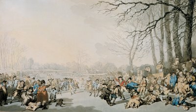 स्केटर्स ऑन द सर्पेन्टाइन, 1784 द्वारा थॉमस रोलैंड्सन