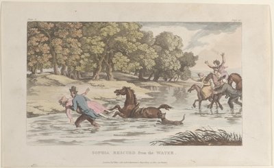 सोफिया को पानी से बचाया गया, वेकफील्ड के विकर से, 1 मई, 1817, 1 मई, 1817। द्वारा थॉमस रोलैंड्सन