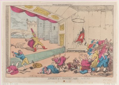 स्पोर्ट्स ऑफ़ ए कंट्री फेयर, पार्ट द थर्ड, अक्टूबर 5, 1810., अक्टूबर 5, 1810। द्वारा थॉमस रोलैंड्सन