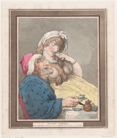 सेंट जेम्स कोर्टशिप, 10 अप्रैल, 1799।, 10 अप्रैल, 1799। द्वारा थॉमस रोलैंड्सन