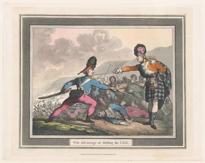 द एडवांटेज ऑफ शिफ्टिंग द लेग, सितंबर 1798, सितंबर 1798। द्वारा थॉमस रोलैंड्सन