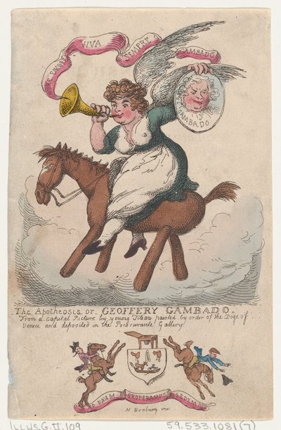 जिओफेरी गम्बाडो का एपोथोसिस, 1808., 1808। द्वारा थॉमस रोलैंड्सन