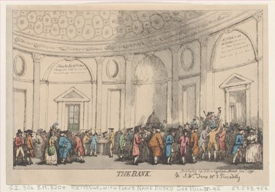 बैंक, जनवरी 1792., जनवरी 1792। द्वारा थॉमस रोलैंड्सन