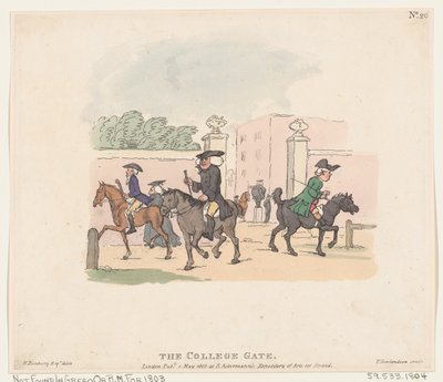 कॉलेज गेट, 1 मई, 1803।, 1 मई, 1803। द्वारा थॉमस रोलैंड्सन