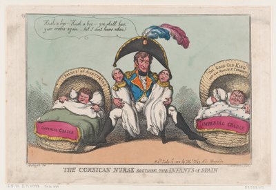 कोर्सिकन नर्स सूथिंग द इन्फेंट्स ऑफ स्पेन, 12 जुलाई, 1808., 12 जुलाई, 1808। द्वारा थॉमस रोलैंड्सन