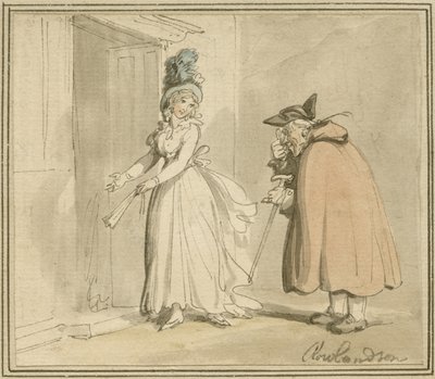 द कोर्टेसन, c.1785-1800 द्वारा थॉमस रोलैंड्सन