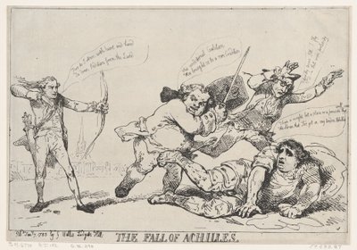 Achilles का पतन, 7 जनवरी, 1785।, 7 जनवरी, 1785। द्वारा थॉमस रोलैंड्सन