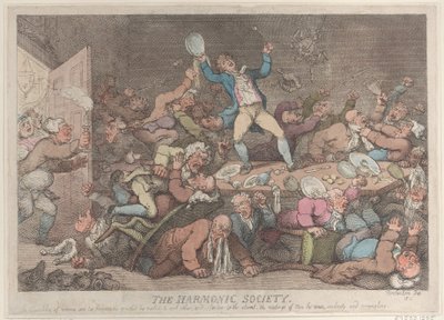 द हार्मोनिक सोसाइटी, 1810., 1810। द्वारा थॉमस रोलैंड्सन
