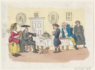 परिवार की उम्मीदें - विश्वविद्यालय में एक प्रवेश, सीए। 1803., सीए। 1803. द्वारा थॉमस रोलैंड्सन