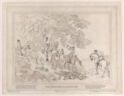 द हंटर फ्रॉम द लाइफ ऑफ़ ए रेसहॉर्स, या द हाई-मेट्ल्ड रेसर, 20 जुलाई, 1789, 20 जुलाई, 1789 द्वारा जॉन हैसेल