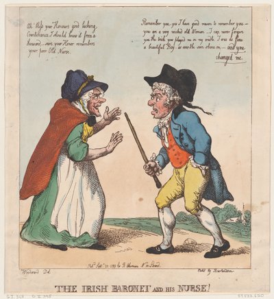 आयरिश बैरोनेट और उनकी नर्स, 20 सितंबर, 1799।, 20 सितंबर, 1799। द्वारा थॉमस रोलैंड्सन