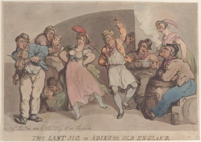 द लास्ट जिग या एडियू टू ओल्ड इंग्लैंड, 10 जनवरी, 1818, 10 जनवरी, 1818। द्वारा थॉमस रोलैंड्सन
