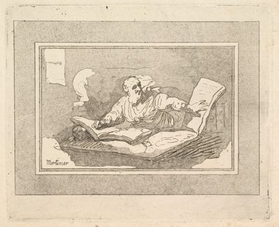 द फिलॉसफर दाढ़ी वाले ओल्ड मैन कॉपीिंग बुक, 1783-87। द्वारा थॉमस रोलैंड्सन