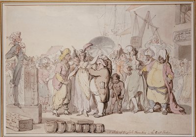 ईस्ट इंडीज में अंग्रेजी सुंदरियों की बिक्री, c.1810 द्वारा थॉमस रोलैंड्सन