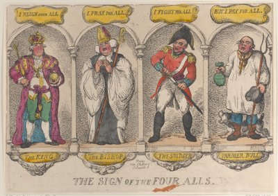द साइन ऑफ़ द फोर ऑल्स, 1810., 1810। द्वारा थॉमस रोलैंड्सन