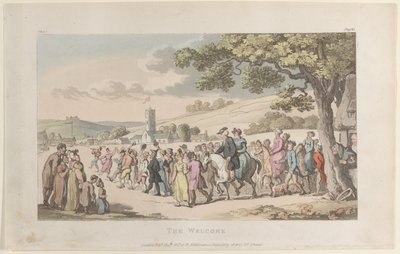 द वेलकम, द विकर ऑफ वेकफील्ड से, 1 मई, 1817., 1 मई, 1817। द्वारा थॉमस रोलैंड्सन