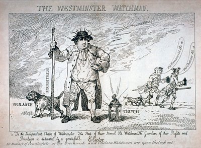 द वेस्टमिंस्टर वॉचमैन, 1784 द्वारा थॉमस रोलैंड्सन