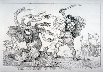 लोगों का चैंपियन, 1784। द्वारा थॉमस रोलैंड्सन