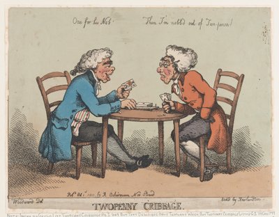 टू पेनी क्रिबेज, 1 अक्टूबर, 1810., 1 अक्टूबर, 1810। द्वारा थॉमस रोलैंड्सन
