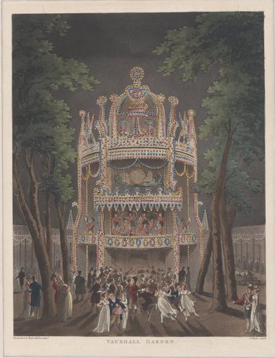 वॉक्सहॉल गार्डन, 1809., 1809 द्वारा जे. ब्लुक