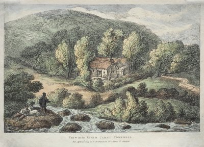कॉर्नवाल में दृश्य: नदी ऊंट, कॉर्नवाल, 1812 पर देखें। द्वारा थॉमस रोलैंड्सन