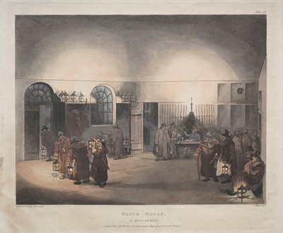 वॉच हाउस, सेंट मैरी ले ब्यू, 1809। द्वारा थॉमस रोलैंड्सन