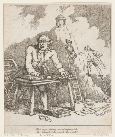 एंगर फोमिंग के साथ..., परोपकारी पत्र से, 1790., 1790। द्वारा थॉमस रोलैंड्सन