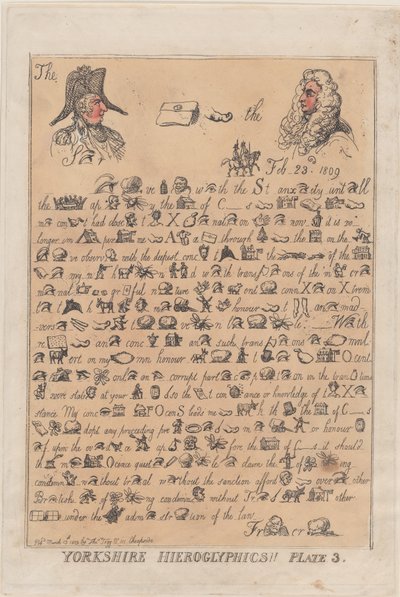 यॉर्कशायर चित्रलिपि, प्लेट 3, मार्च 13, 1809।, मार्च 13, 1809। द्वारा थॉमस रोलैंड्सन