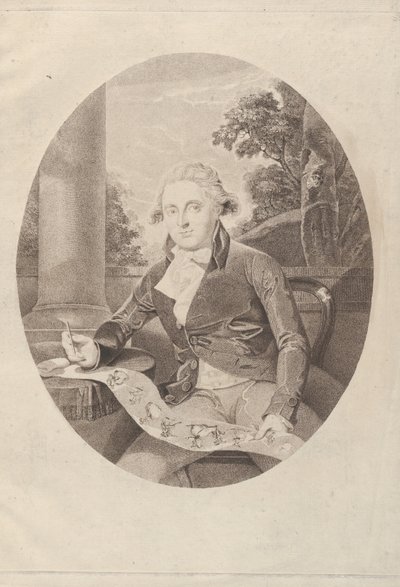 हेनरी विलियम बानबरी ने अपना लंबा मीनू बनाया, 1789., 1789। द्वारा थॉमस राइडर