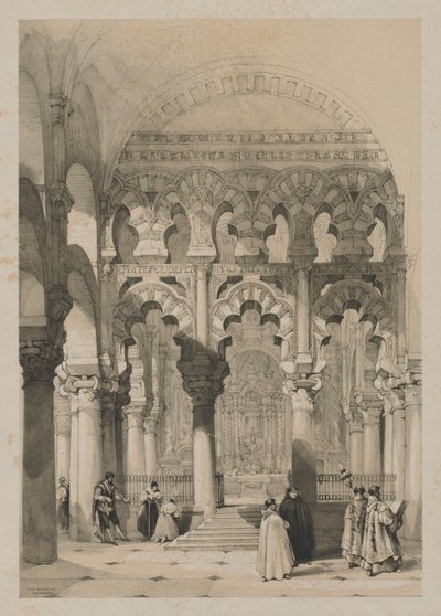 स्पेन में सुरम्य रेखाचित्र: द मस्जिद, कोर्डोवा, 1837। द्वारा थॉमस शॉटर बॉयज़