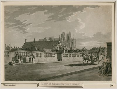 वेस्टमिंस्टर ब्रिज का दृश्य द्वारा थॉमस Snr। Malton