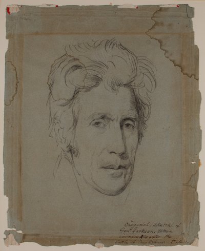 एंड्रयू जैक्सन, न्यू ऑरलियन्स की लड़ाई के बाद, c.1815 (ड्राइंग) द्वारा थॉमस सुली