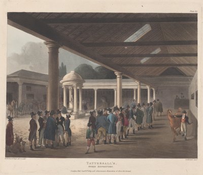 टैटरसॉल, हॉर्स रिपॉजिटरी, हाइड पार्क कॉर्नर, 1 सितंबर 1809, 1 सितंबर 1809। द्वारा थॉमस सुंदरलैंड