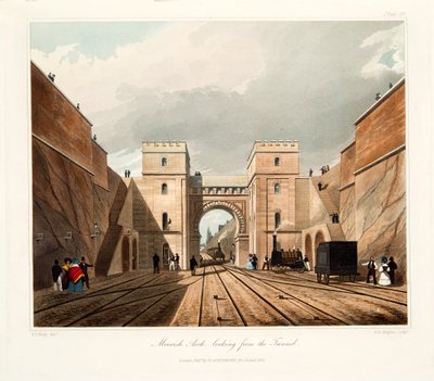 मूरिश आर्क, सुरंग से देखते हुए, 1831 द्वारा थॉमस टैलबोट बरी