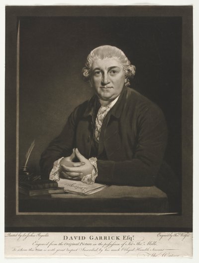 डेविड गैरिक, 1779। द्वारा थॉमस वाटसन