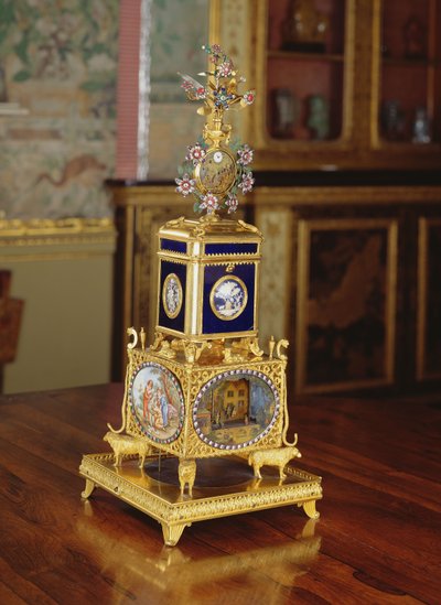 थॉमस वीक्स द्वारा संगीत ऑटोमेटन, आवश्यक और घड़ी, c.1800 द्वारा थॉमस वीक
