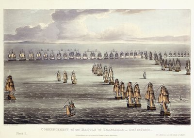 ट्राफलगर की लड़ाई का स्मारक, 21 अक्टूबर 1805, 1817 द्वारा थॉमस व्हिटकॉम्ब
