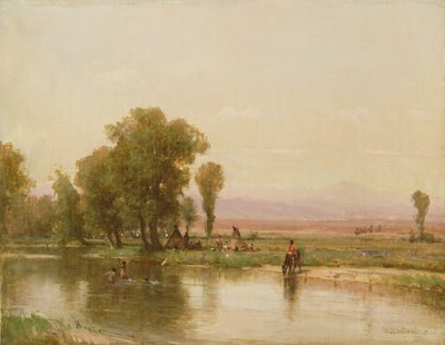 1865 में पठार नदी पर प्रदर्शनी द्वारा थॉमस वर्थिंगटन Whittredge