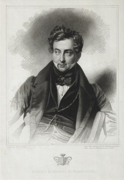 गणना मिखाइल यूरीविच विलीगॉर्स्की का पोर्ट्रेट 1788-1856, 1830 के प्रारंभ में द्वारा थॉमस राइट
