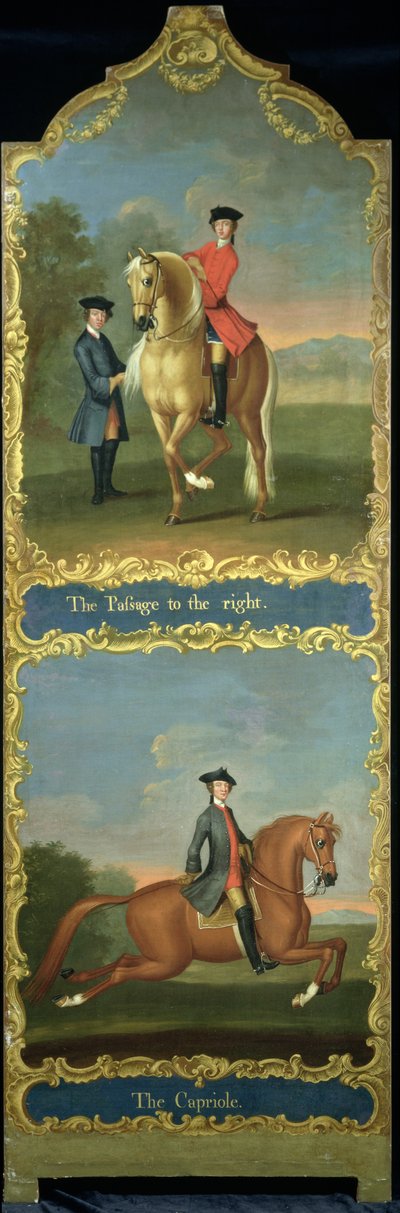 &39;द पैसेज टू द राइट&39; (टॉप) और &39;द कैप्रीओल&39; (नीचे), c.1750 द्वारा थॉमस, पाल मॉल बटलर के