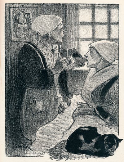 चांसों डी फेम्स, 1897, 1898 से लेस फेमेस डी फ्रांस द्वारा थियोफाइल एलेक्जेंडर स्टीनलेन