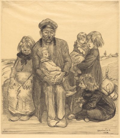गरीब लोग गरीब लोग, 1914। द्वारा थियोफाइल एलेक्जेंडर स्टीनलेन