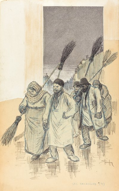 स्वीपर, 1888। द्वारा थियोफाइल एलेक्जेंडर स्टीनलेन