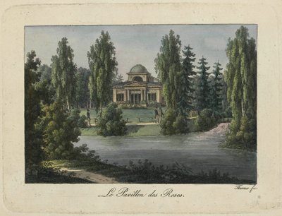 पावलोव्स्क पार्क में रोज़ मंडप, 1810। द्वारा Thurner
