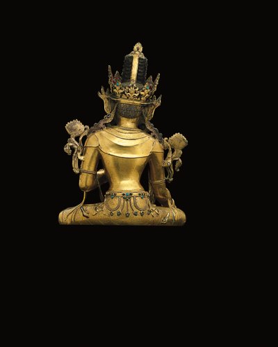 Avalokiteshvara का शाही आंकड़ा (474250 से 474254 देखें) (गिल्ट कांस्य) द्वारा तिब्बती स्कूल